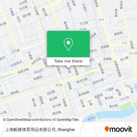上海帆稷体育用品有限公司 map
