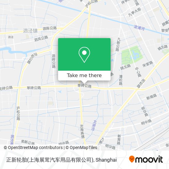正新轮胎(上海展茸汽车用品有限公司) map