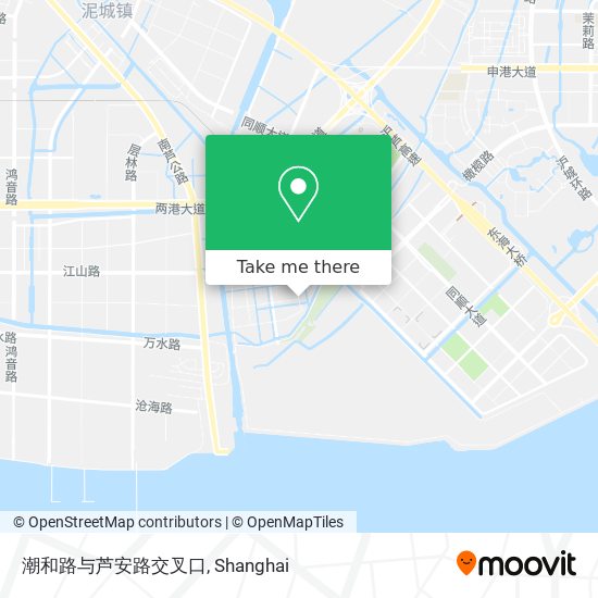 潮和路与芦安路交叉口 map