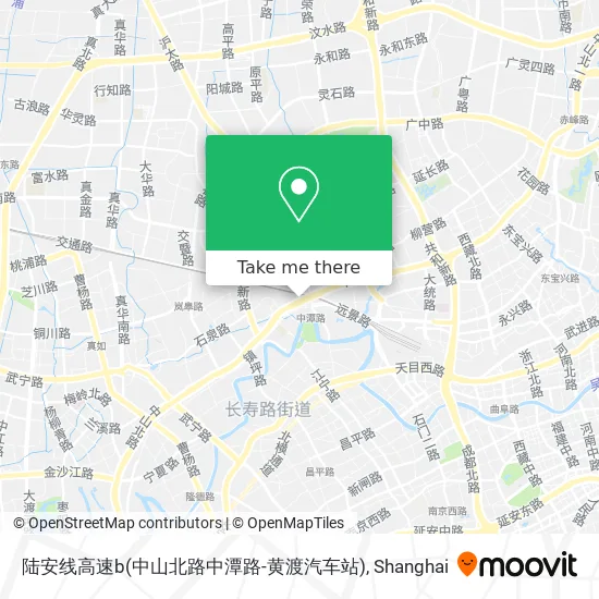 陆安线高速b(中山北路中潭路-黄渡汽车站) map