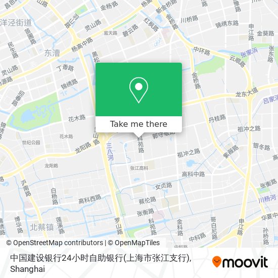 中国建设银行24小时自助银行(上海市张江支行) map
