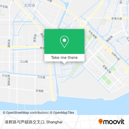 港辉路与芦硕路交叉口 map