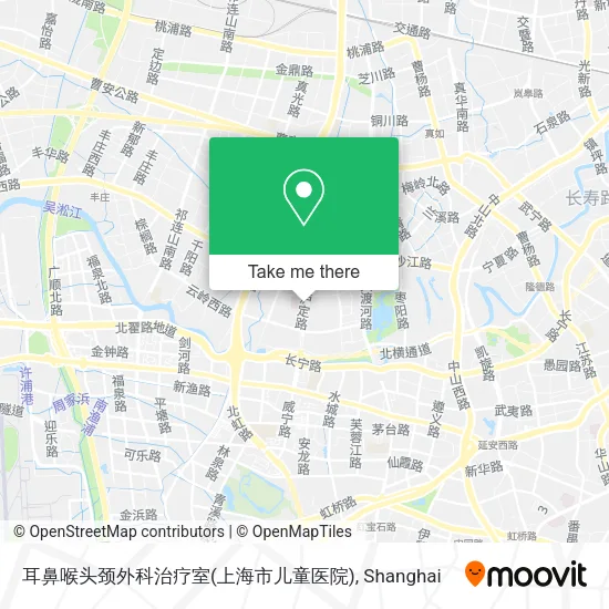 耳鼻喉头颈外科治疗室(上海市儿童医院) map