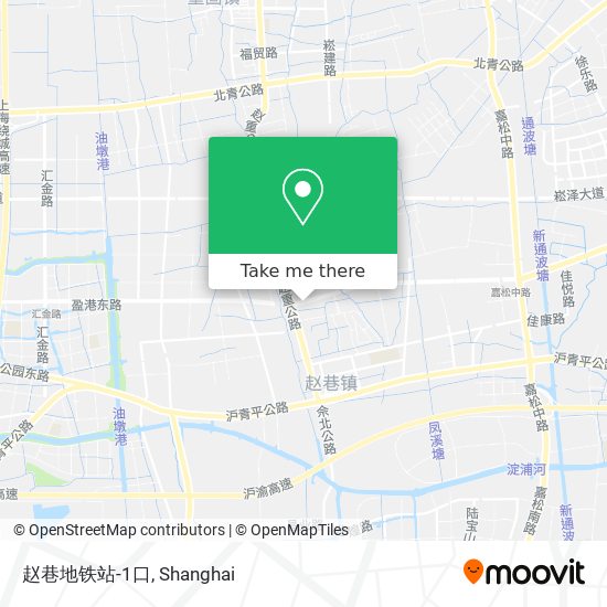 赵巷地铁站-1口 map
