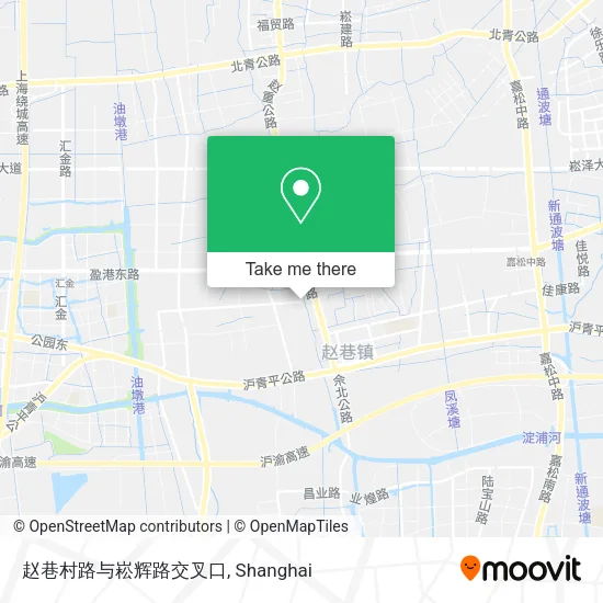 赵巷村路与崧辉路交叉口 map
