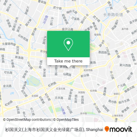 衫国演义(上海市衫国演义金光绿庭广场店) map