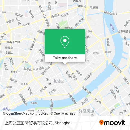上海光直国际贸易有限公司 map