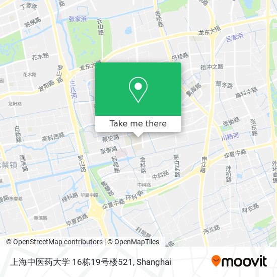 上海中医药大学 16栋19号楼521 map