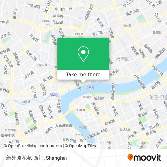 新外滩花苑-西门 map