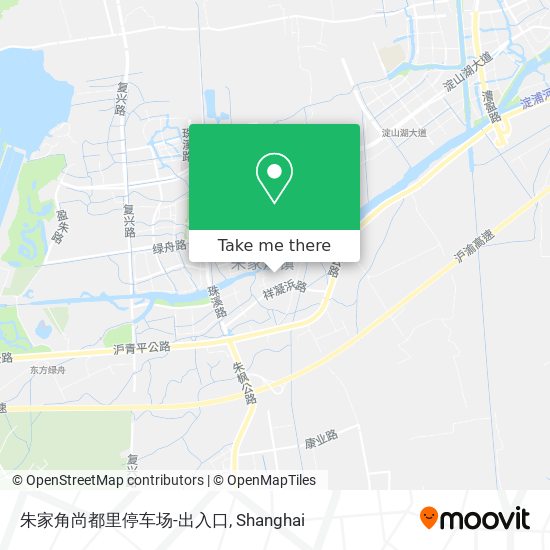 朱家角尚都里停车场-出入口 map