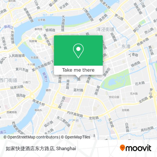 如家快捷酒店东方路店 map