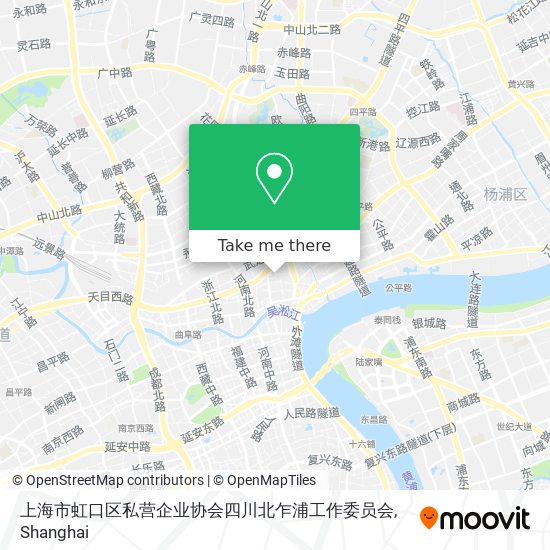 上海市虹口区私营企业协会四川北乍浦工作委员会 map