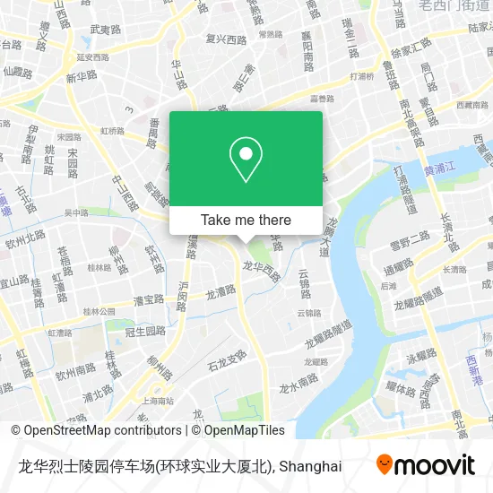 龙华烈士陵园停车场(环球实业大厦北) map