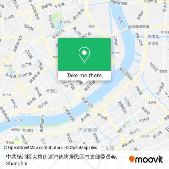 中共杨浦区大桥街道鸿德坊居民区总支部委员会 map