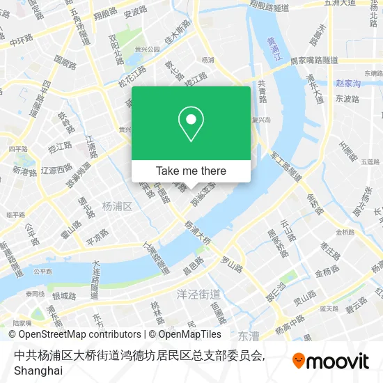 中共杨浦区大桥街道鸿德坊居民区总支部委员会 map