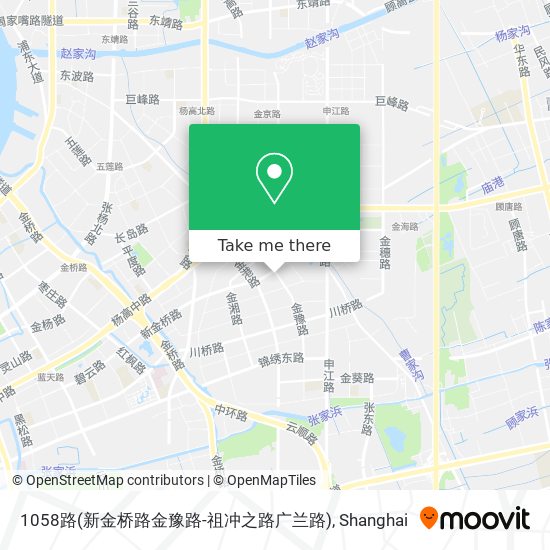 1058路(新金桥路金豫路-祖冲之路广兰路) map