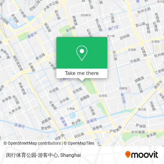 闵行体育公园-游客中心 map