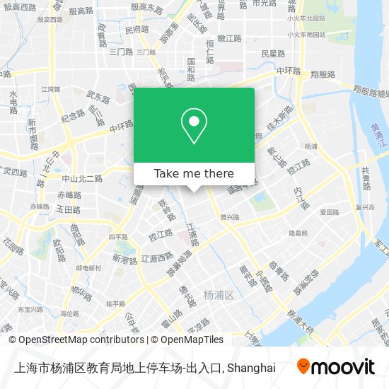 上海市杨浦区教育局地上停车场-出入口 map