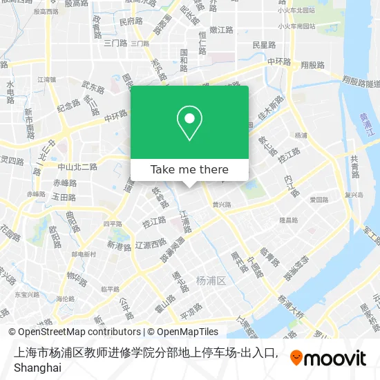 上海市杨浦区教师进修学院分部地上停车场-出入口 map