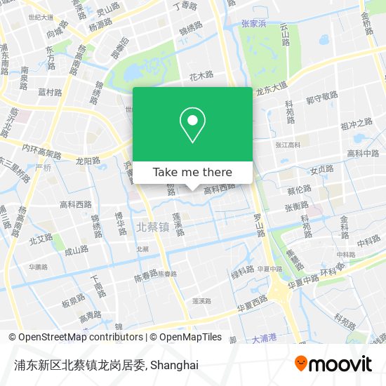 浦东新区北蔡镇龙岗居委 map
