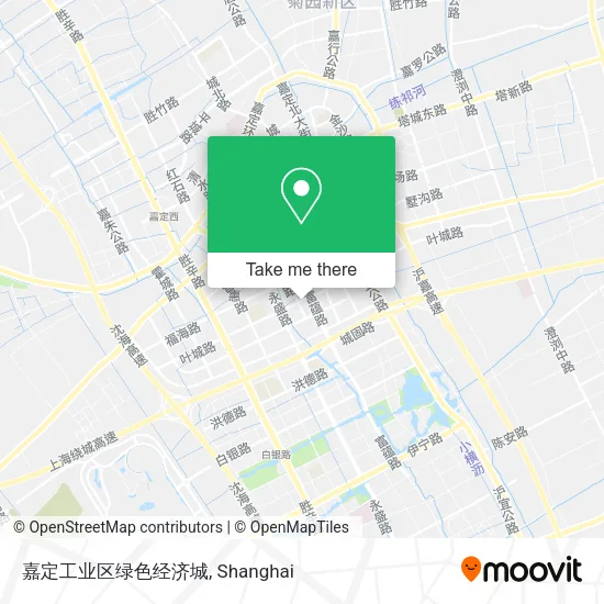 嘉定工业区绿色经济城 map