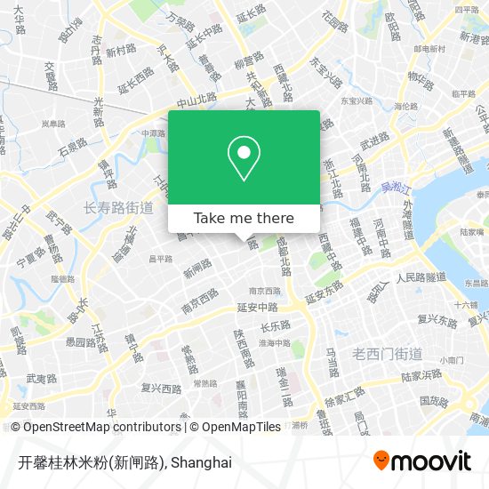 开馨桂林米粉(新闸路) map