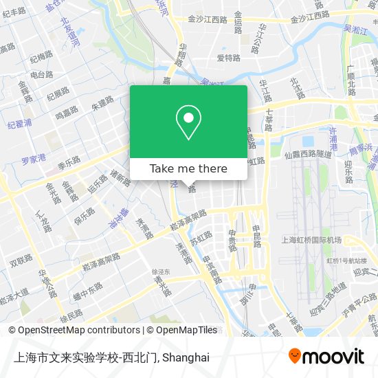 上海市文来实验学校-西北门 map