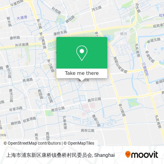 上海市浦东新区康桥镇叠桥村民委员会 map