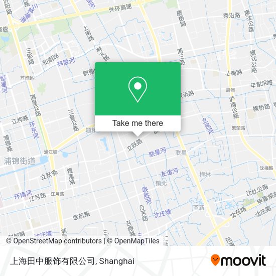 上海田中服饰有限公司 map
