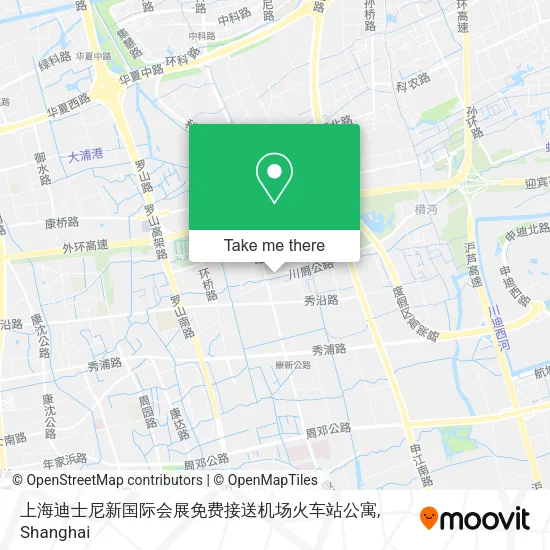 上海迪士尼新国际会展免费接送机场火车站公寓 map
