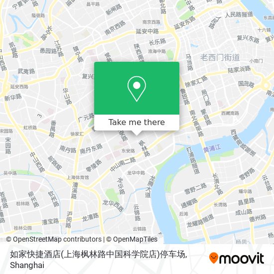 如家快捷酒店(上海枫林路中国科学院店)停车场 map