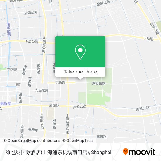 维也纳国际酒店(上海浦东机场南门店) map