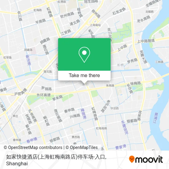 如家快捷酒店(上海虹梅南路店)停车场-入口 map