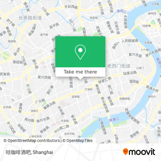 哇咖啡酒吧 map