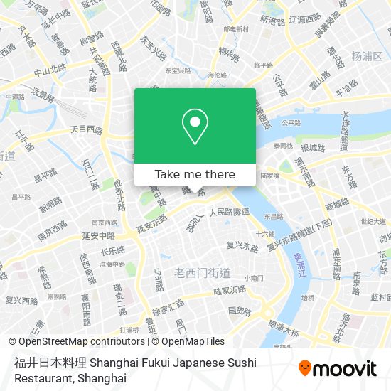 福井日本料理 Shanghai Fukui Japanese Sushi Restaurant map