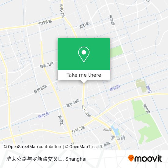 沪太公路与罗新路交叉口 map