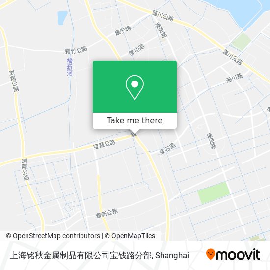 上海铭秋金属制品有限公司宝钱路分部 map