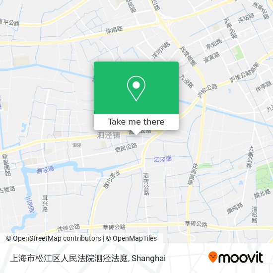 上海市松江区人民法院泗泾法庭 map