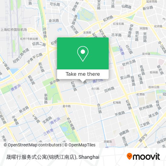 晟曜行服务式公寓(锦绣江南店) map