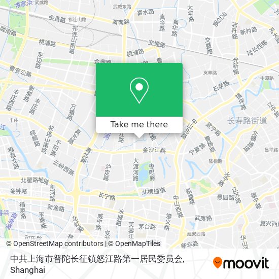 中共上海市普陀长征镇怒江路第一居民委员会 map
