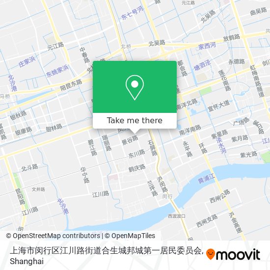 上海市闵行区江川路街道合生城邦城第一居民委员会 map