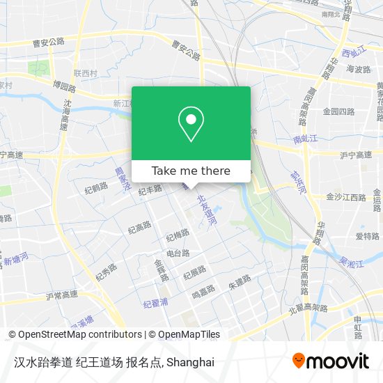汉水跆拳道 纪王道场 报名点 map