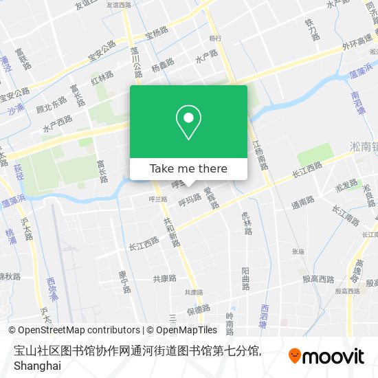 宝山社区图书馆协作网通河街道图书馆第七分馆 map