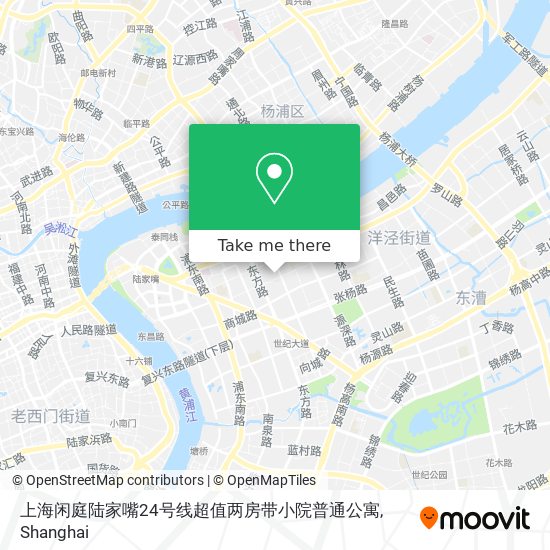 上海闲庭陆家嘴24号线超值两房带小院普通公寓 map
