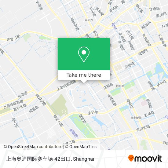 上海奥迪国际赛车场-42出口 map