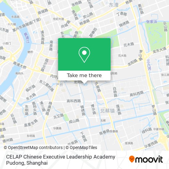 CELAP Chinese Executive Leadership Academy Pudong map