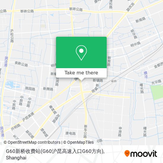 G60新桥收费站(G60沪昆高速入口G60方向) map