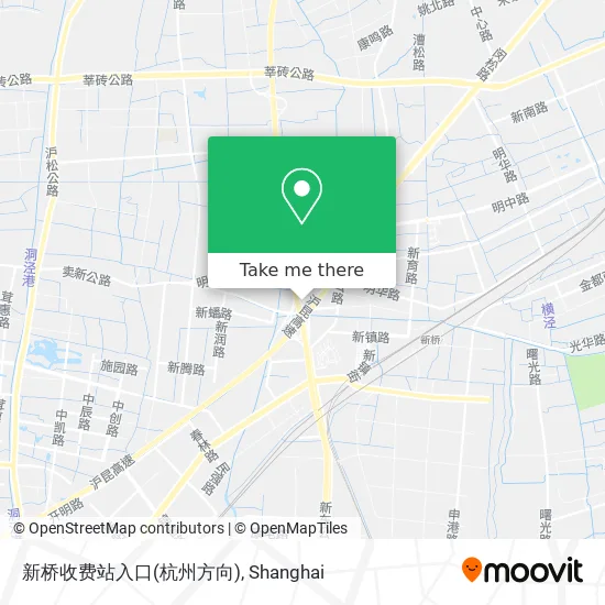 新桥收费站入口(杭州方向) map