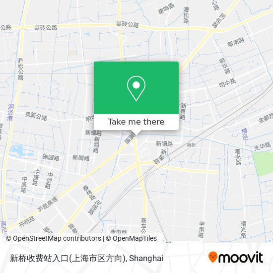新桥收费站入口(上海市区方向) map