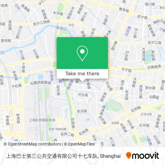 上海巴士第三公共交通有限公司十七车队 map